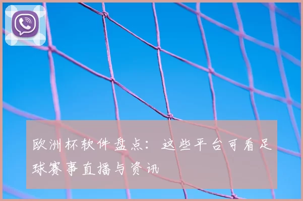 欧洲杯软件盘点:这些平台可看足球赛事直播与资讯